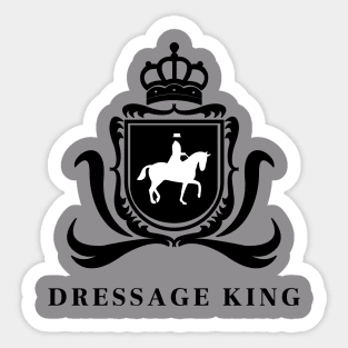 Dressage King Black Sticker